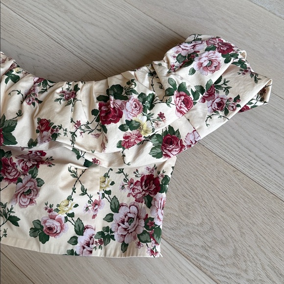 Antonio Melani x The Style Bungalow Miraflores Off-The-Shoulder Puffed Crop Top - Picture 7 of 10